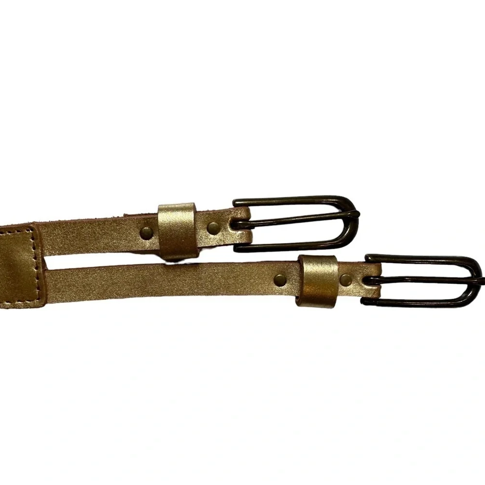 GAP Gold Genuine Leather Belt | Size XS